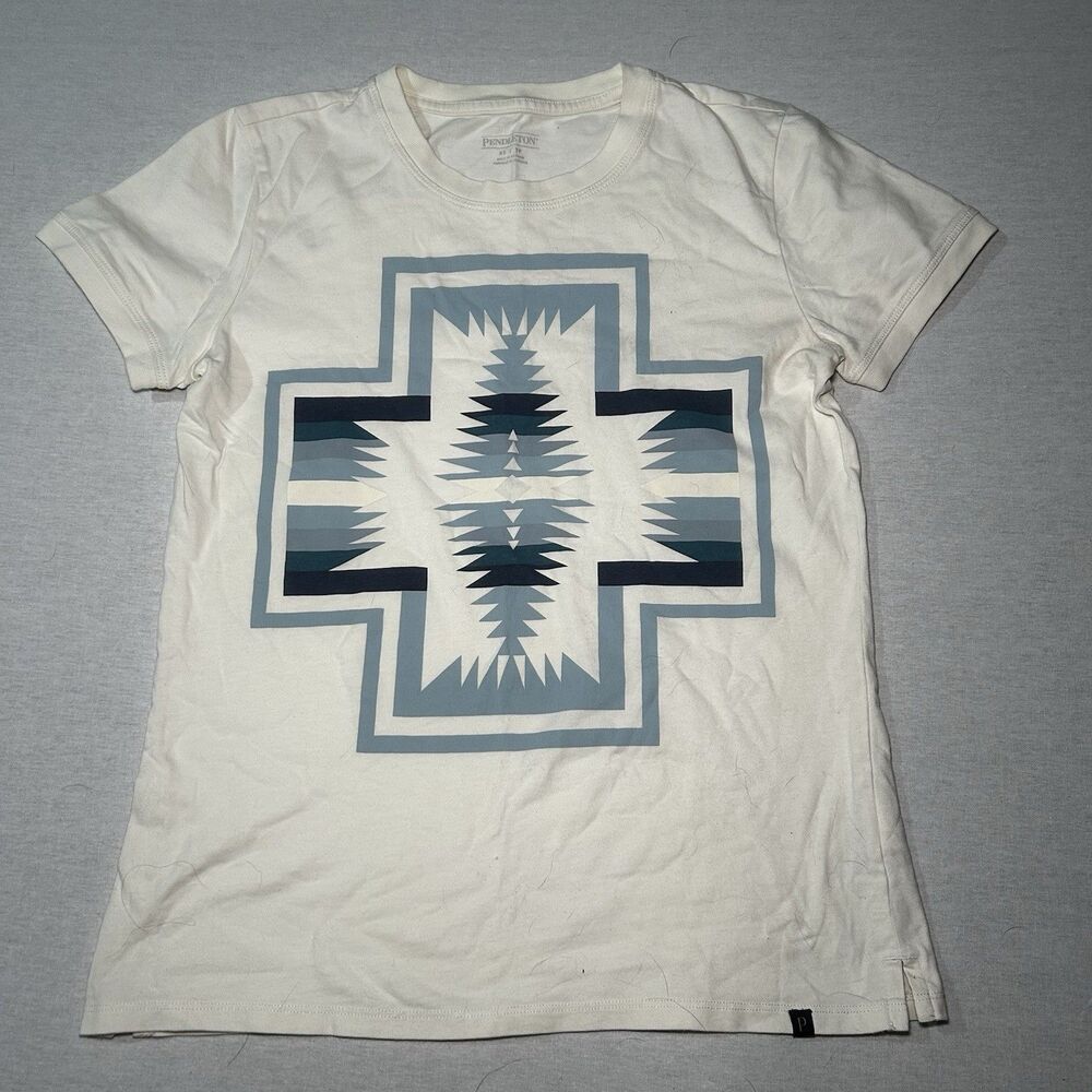 Pendleton Harding T-shirt Aztec Ivory Women’s XS Southwestern